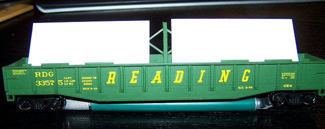 Constructing a plate steel load for a Reading GHm gondola.