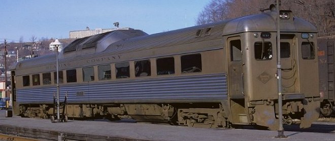Showing a fair amount of road grime, Reading RDC #9152 lays over in Pottsville, PA. Photo courtesy Kim Piersol.